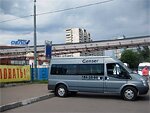 Бесплатный автобус Genser в пункт аренды автомобилей АрендаАвто-кпс на ул.Добролюбова
