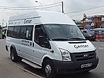 Бесплатный автобус Genser в пункт аренды автомобилей АрендаАвто-кпс на Новорязанском шоссе